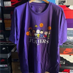 Peanuts Purple Short Sleeve Tee